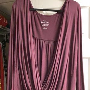 Torrid Size 1 Super Soft Top - Burgundy